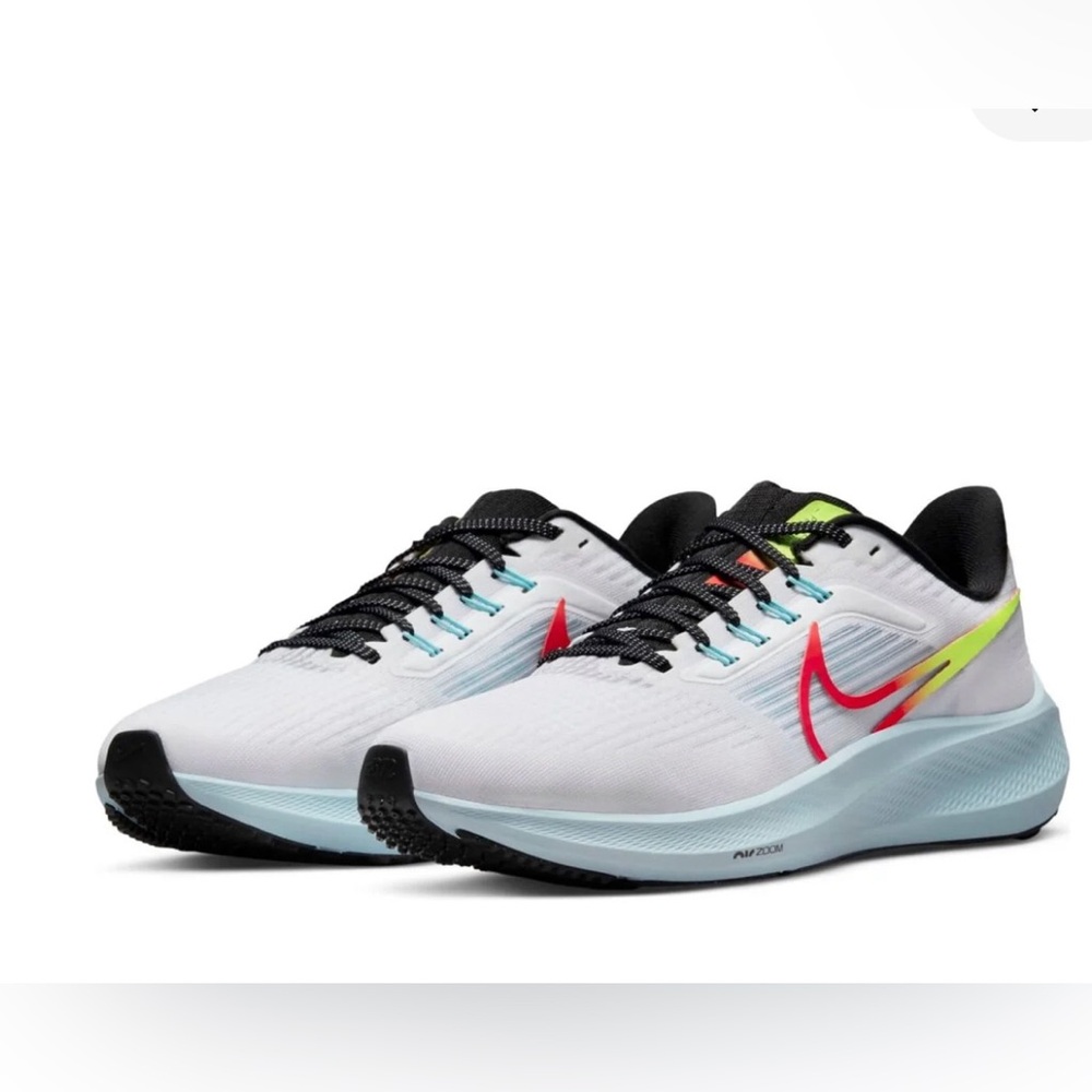 Nike Air RARE Zoom Pegasus 39 'White Crimson Volt' DX3350-100 Women’s Size 8